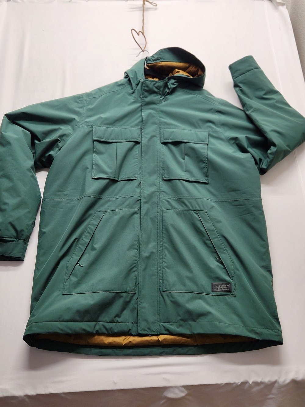 ⭐️Eddie Bauer Rainfoil Insulated Parka Alder Green Waterproof Winter Coat TXXL